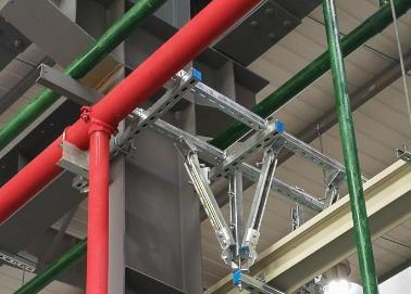 大方该抗震支架的整体式支吊架结构协调性好